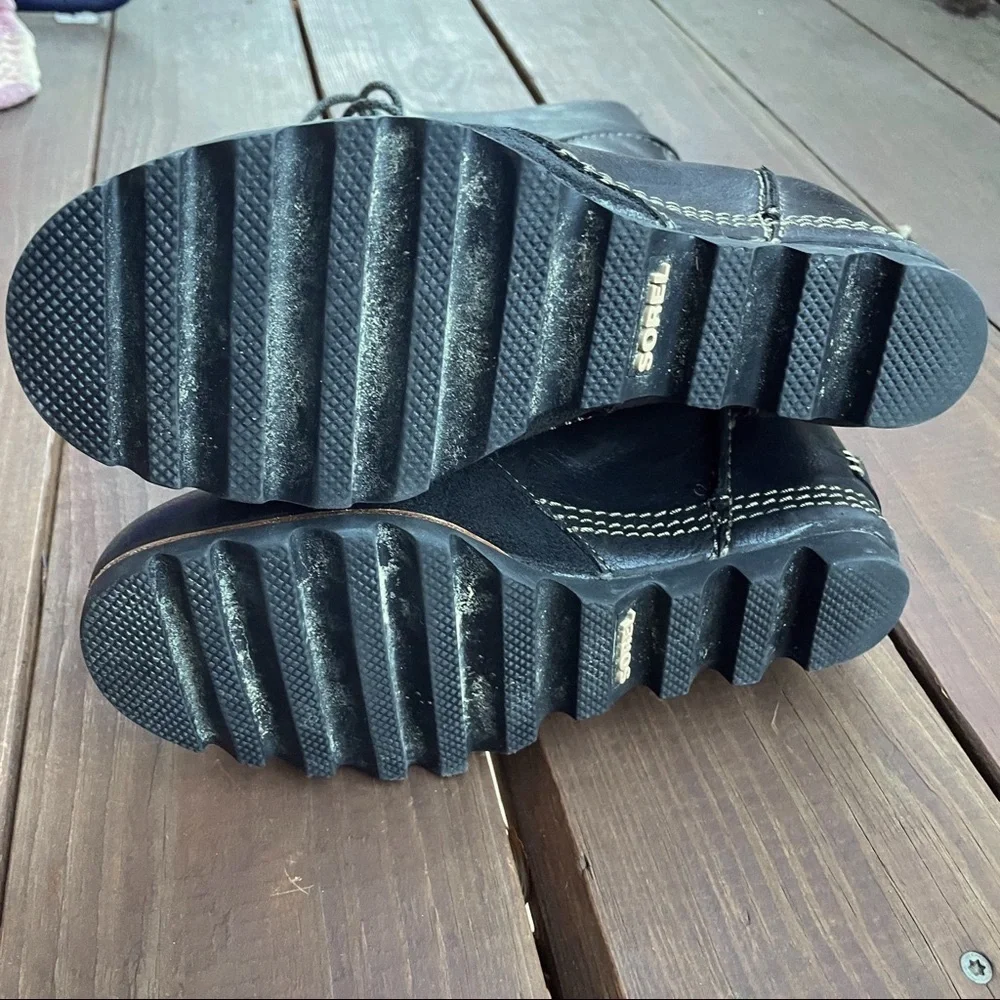 Sorel Cate the Great Tall Wedge Boots - Charcoal/Black - Picture 4 of 6